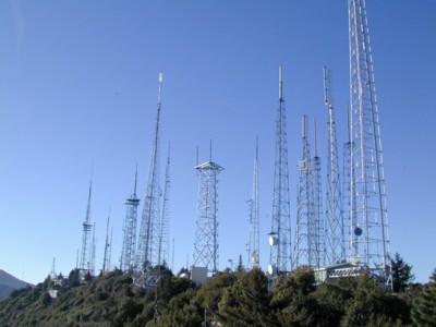 Mt. Wilson antenna farm. 