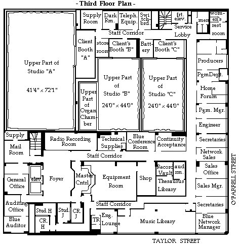 Third Floor Diagram