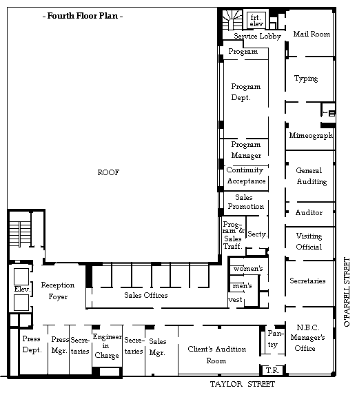 Fourth Floor Diagram