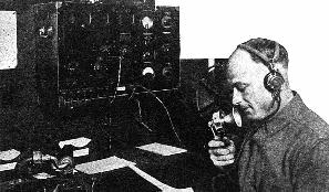 Sgt. Travers broadcasting from the Presidio